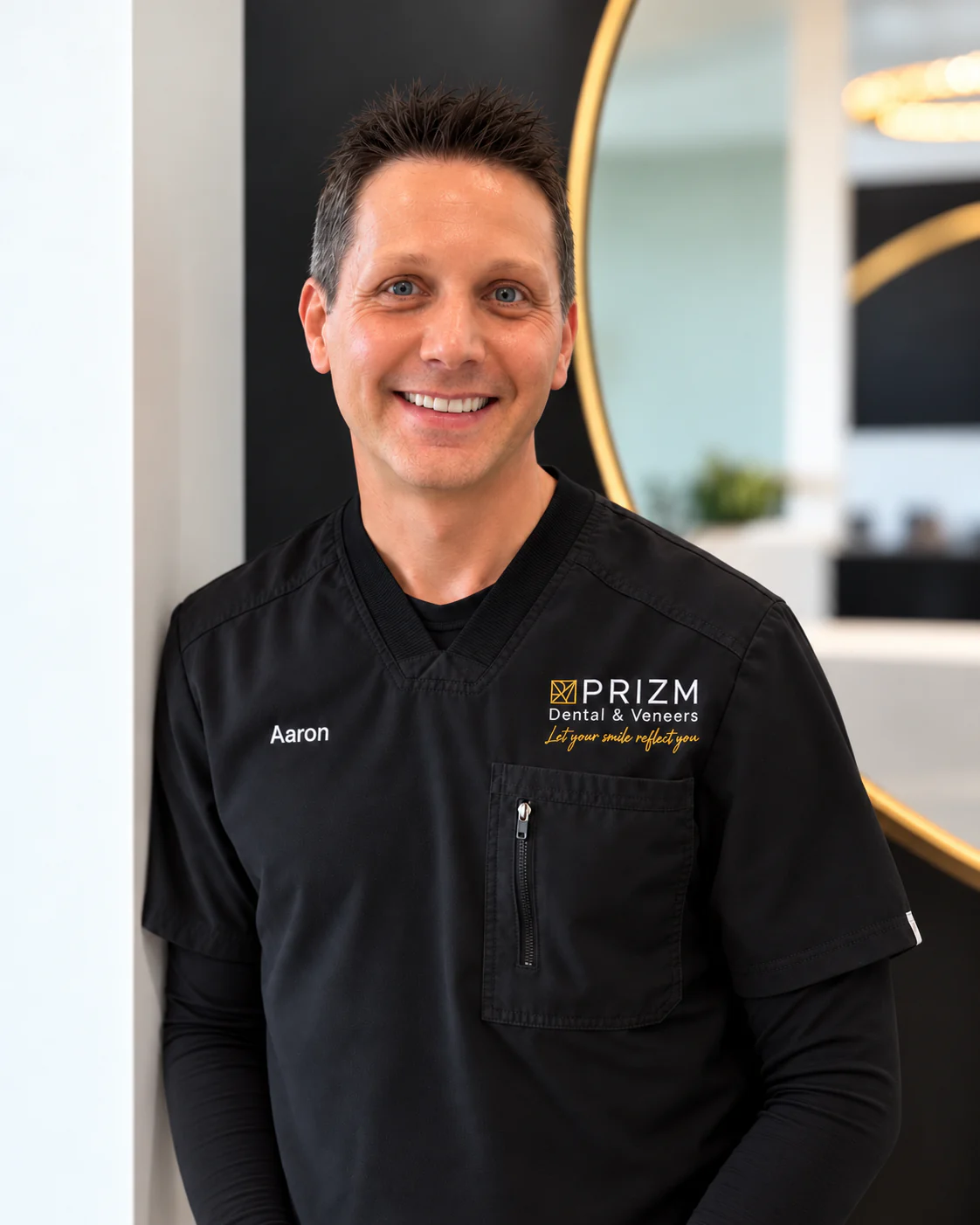 Aaron, a Prizm Dental team member, smiling
